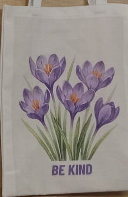 Be Kind Crocus Tote Bag