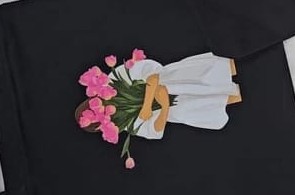 Floral Girl Tote Bag