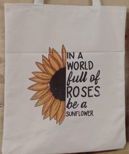 Be A Sunflower Tote Bag